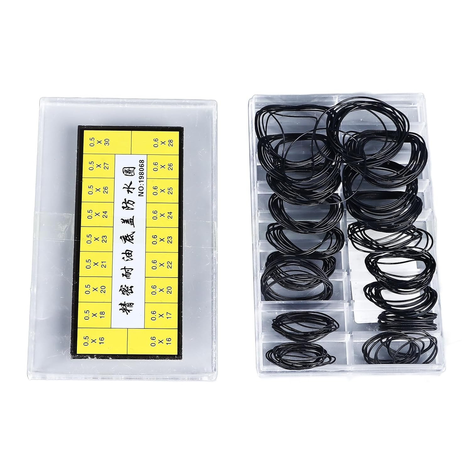 180 Pieces O Ring Watch Gasket Rubber Seal O Ring Watch Gasket Set 18 Types Rubb