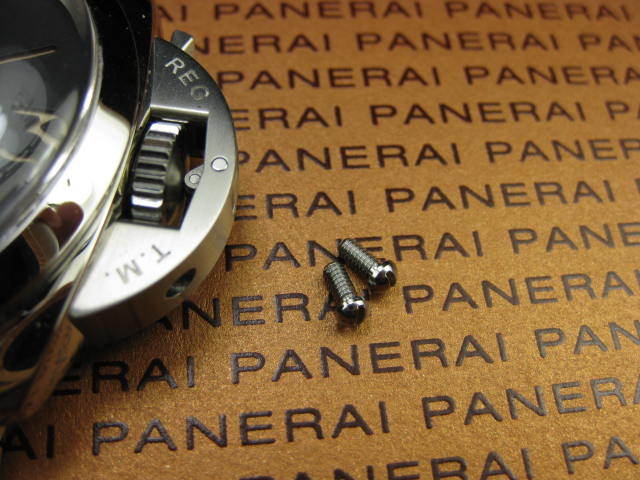 Swiss 316L Stainless Crown Guard Screw PANERAI 1950 Luminor Daylight Chronograph