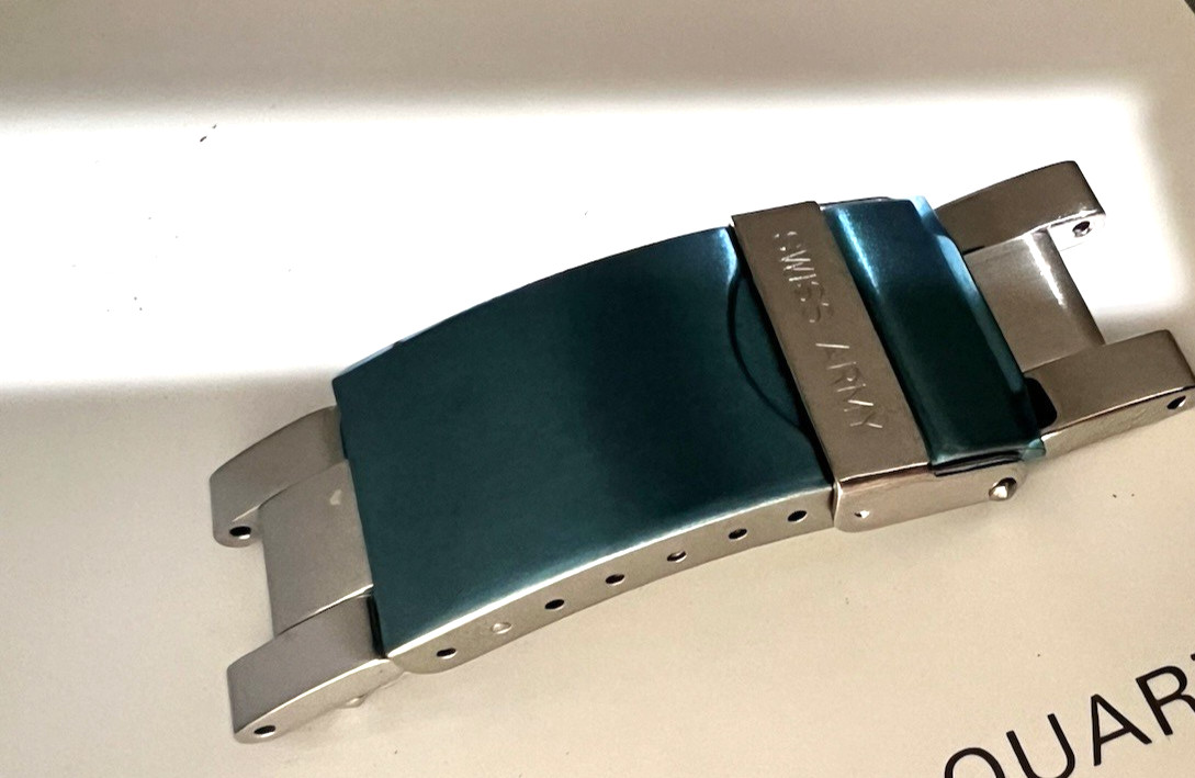 Swiss Army Watch OFFICERS RATCHET BRACELET CLASP 16MM OUTER /8MM S/S SWISS MADE