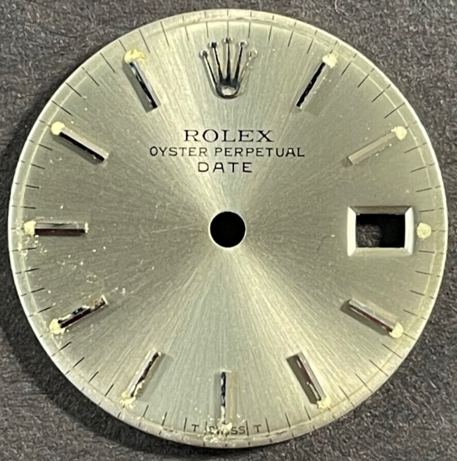 Vintage Rolex Oyster Perpertual Date Watch Dial For 26mm Case 6517 6519 6917