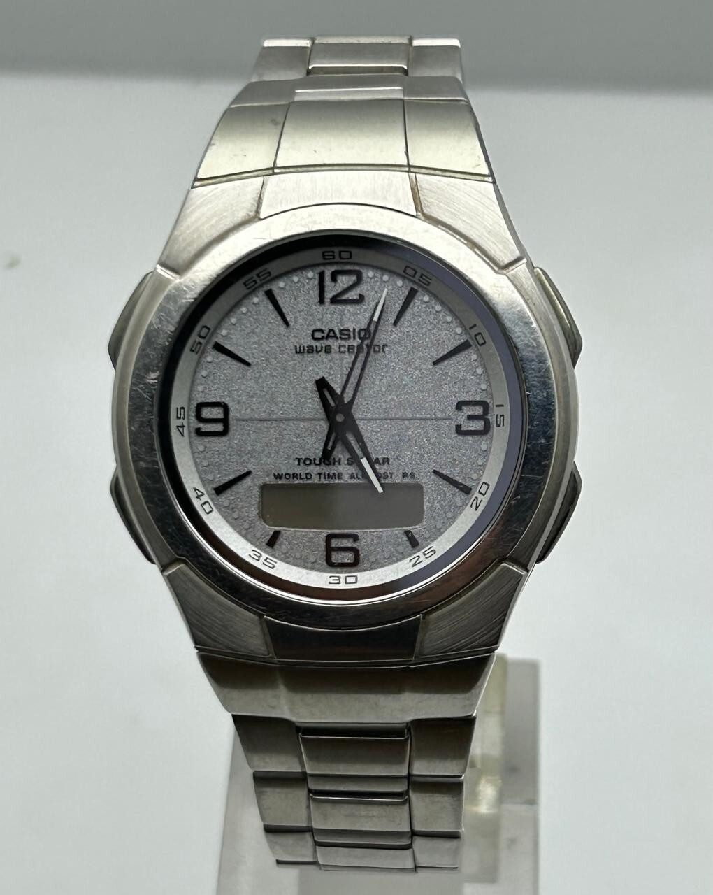 Vintage Casio Wave Ceptor Tough Star Quartz Men’s Wrist Watch(For Parts)