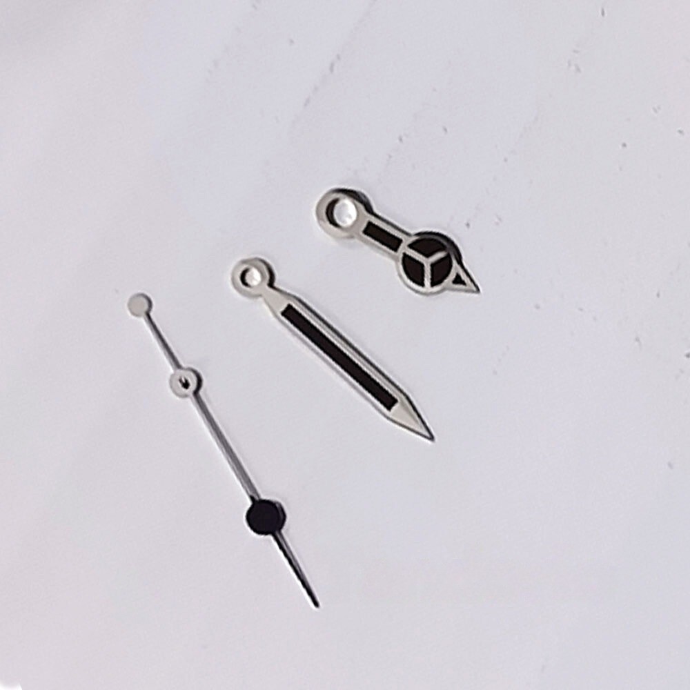 Silver Black Merc Hands For NH35 NH36 7s26 Miyota 8215 ETA 2836 2824 Movement