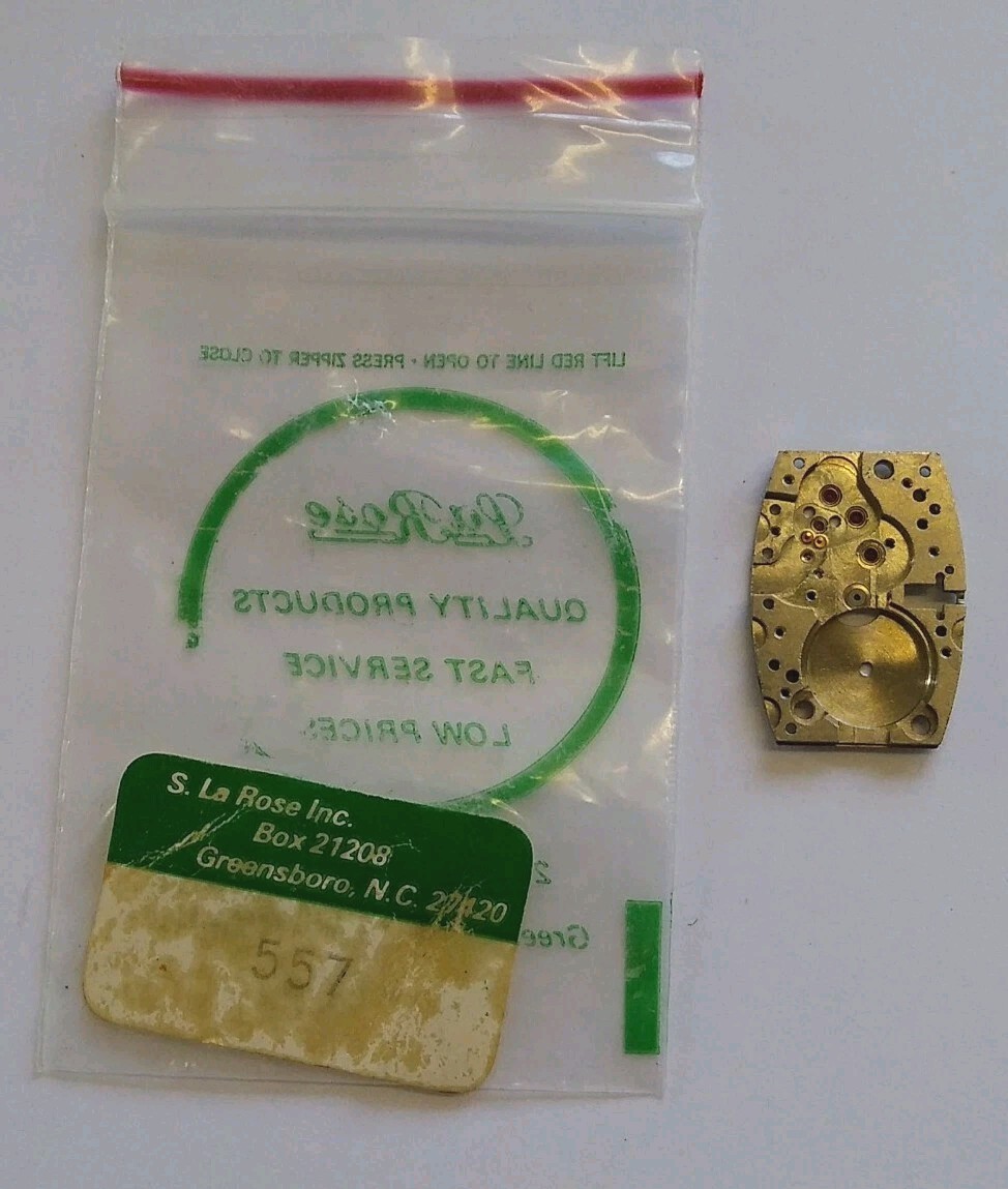 Elgin Calibre #557 Base Jewel Plate. NOS.