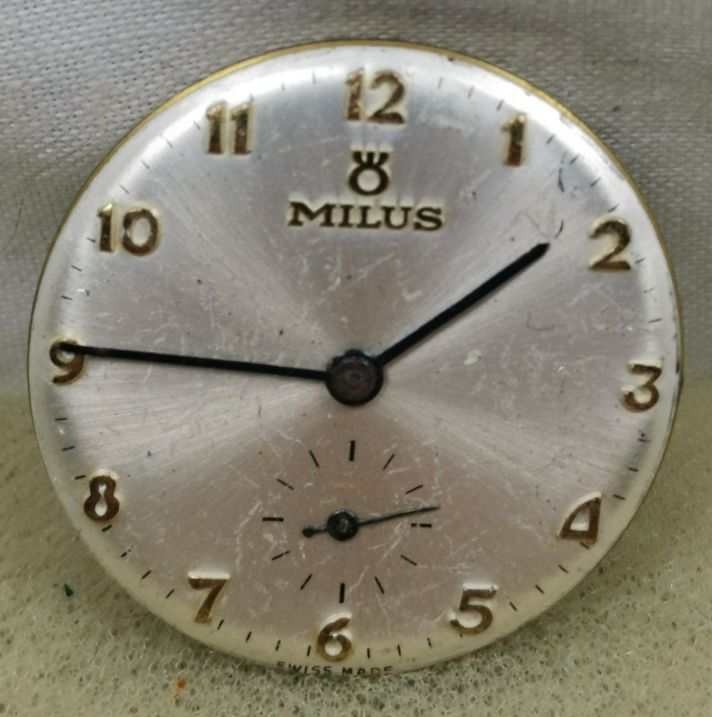 Milus by Hefik 15j Cal. 180??? Swiss Wristwatch Movement Parts/ Repair!