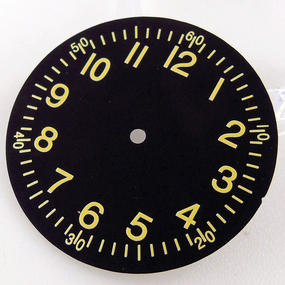 33.5mm Arab Number Watch Dial Face Green Luminous Fit NH35 NH36 ETA2824 PT5000