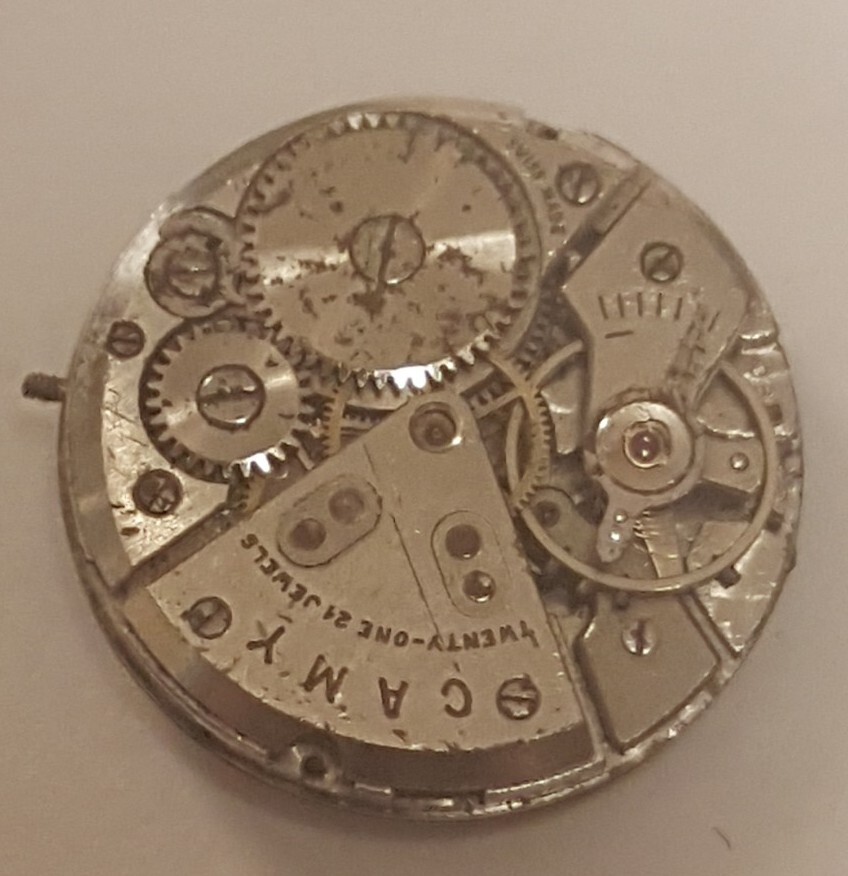 Vintage Ladies CAMY 21 Jewels Swiss Made Watch Face and Movement For Repairs