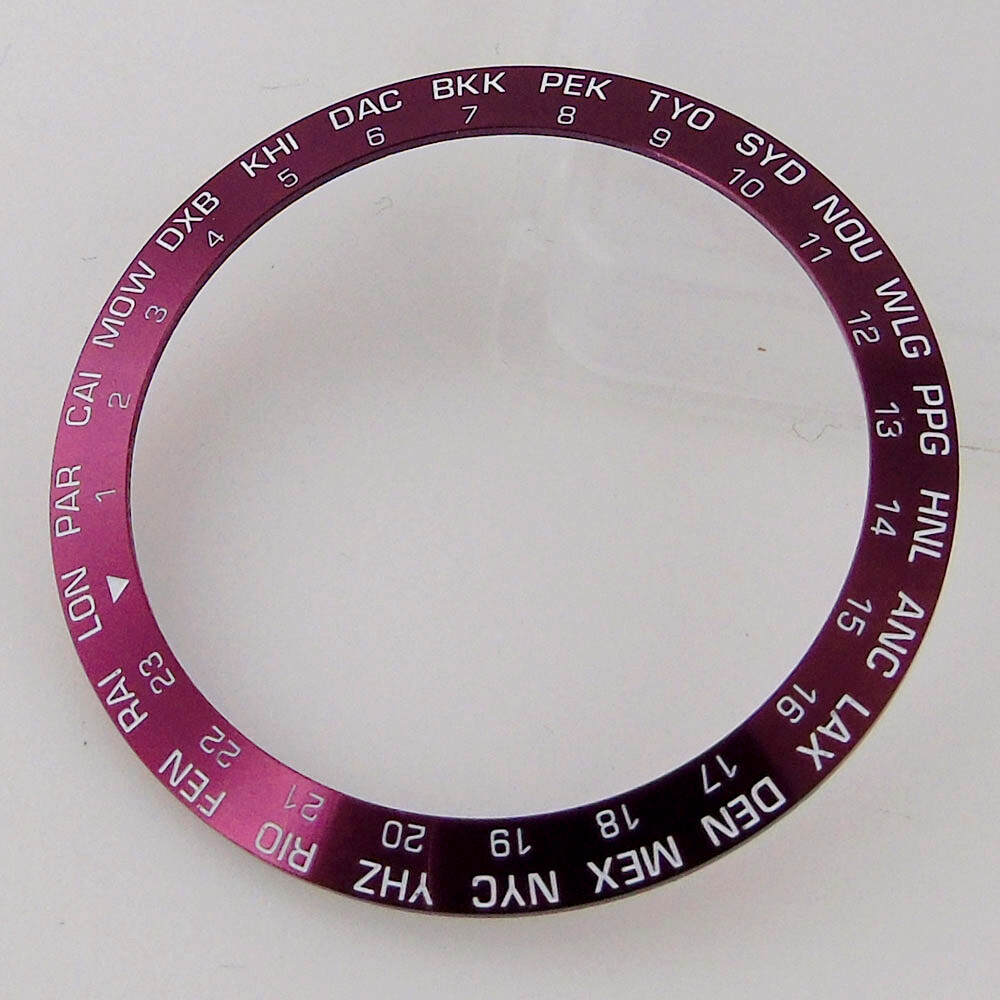 38mm*30.6mm Sloped Red/Blue/Black Bezel Aluminum Bezel Inserts it 40mm Men Watch