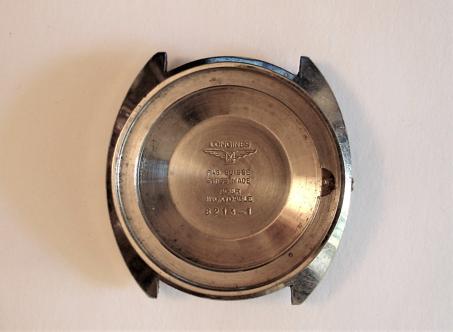 Longines Admiral 505 Vintage Watch Case Ref.8213, Steel, 39mm, 1960s
