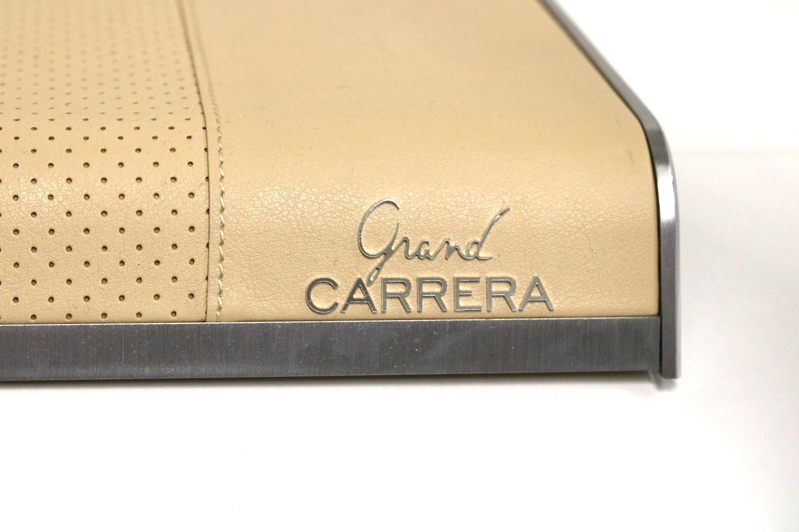 RARE TAG Heuer Grand Carrera Dealer Display Stand – Perforated Leather – NOS