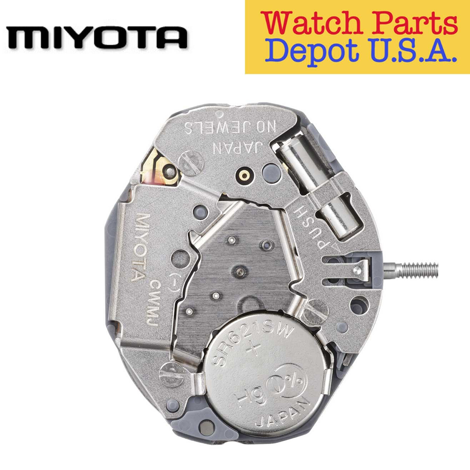 Original Miyota GL34 Japan Quartz Movement, 3 Hands – NEW!