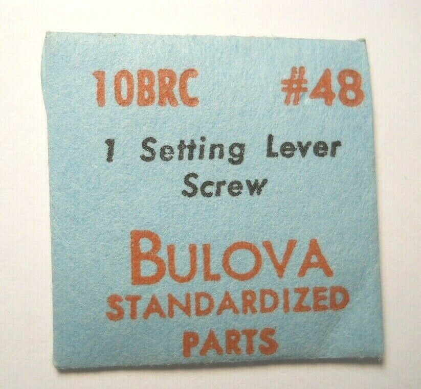 BULOVA 10BRC 9AR 10CMC 10CSC 9AS Replacement Watch Part #48 SETTING LEVER SCREW
