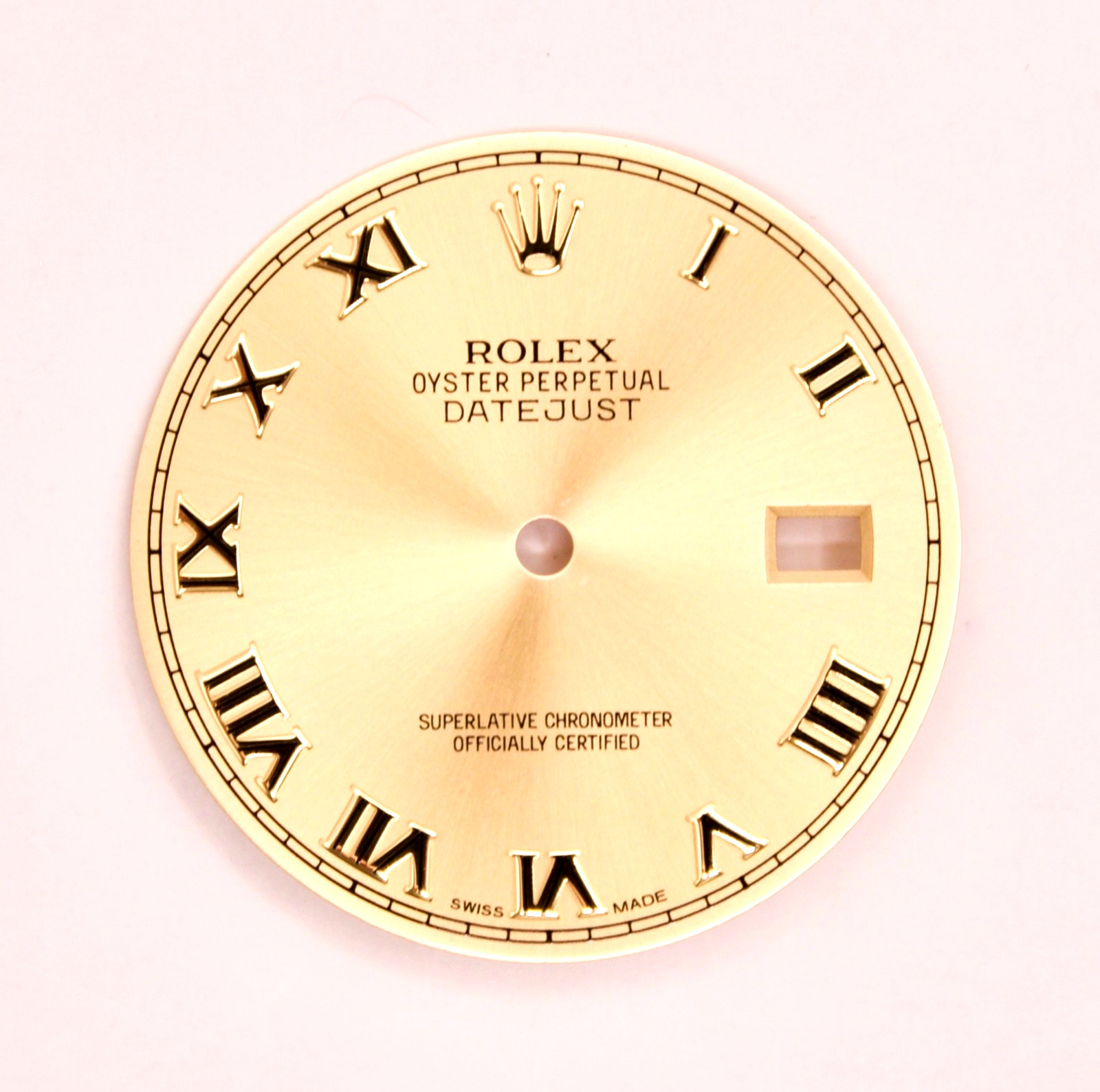 ORIGINAL Rolex Dial 36mm Datejust Champagne Two Tone YG w Date 16013/16233