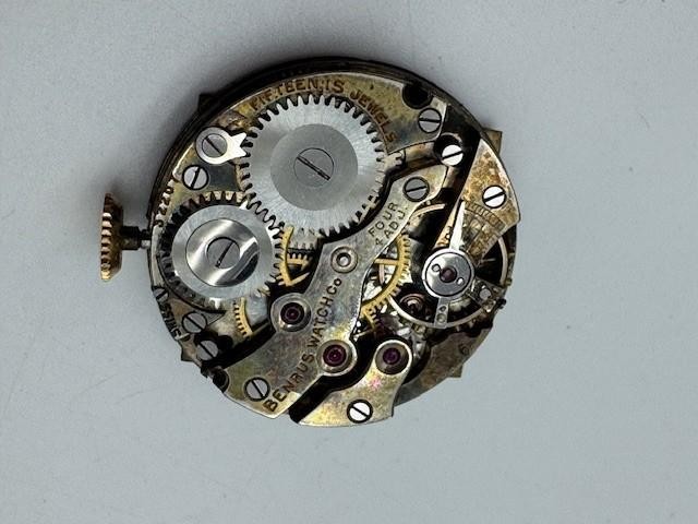 Vintage Benrus 15 Jewels 32207 Watch Movement WORKS