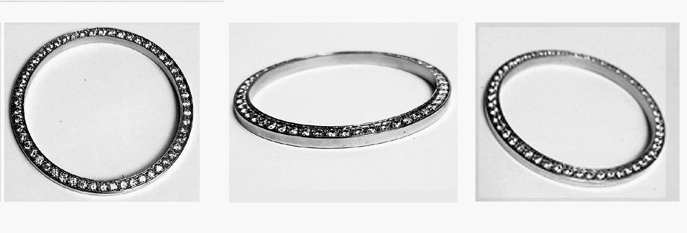 Stainless Steel Diamond Bezel for 31mm Ladies Rolex Midsize “Lab Grown”