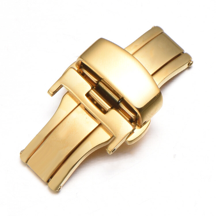 Deployment Buckle Clasp for Watch Push Button Silver Gold Rose 16mm 18mm 20mm