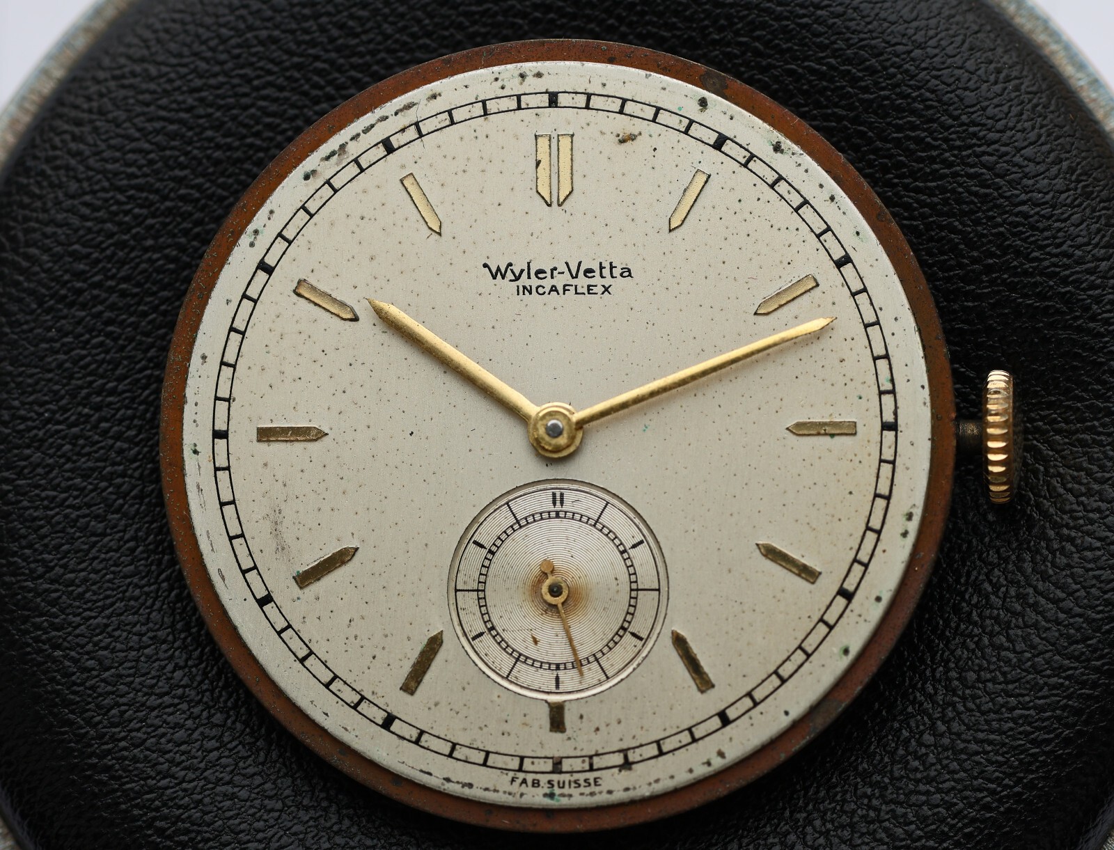 1950s WYLER-VETTA Incaflex M Swiss Men Wristwatch MOVEMENT + DIAL Manual – TICKS