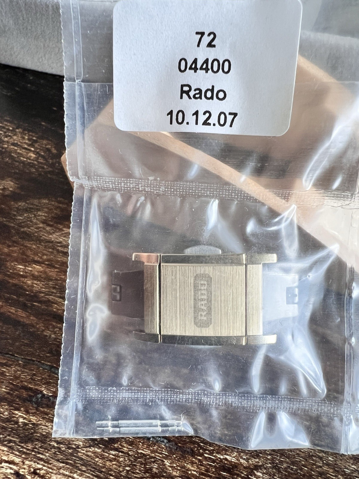 Rado Watch CLASP NEW SEALED REF 72-04400 INTEGRAL GOLD /TITANIUM 12 MM SWISS MA