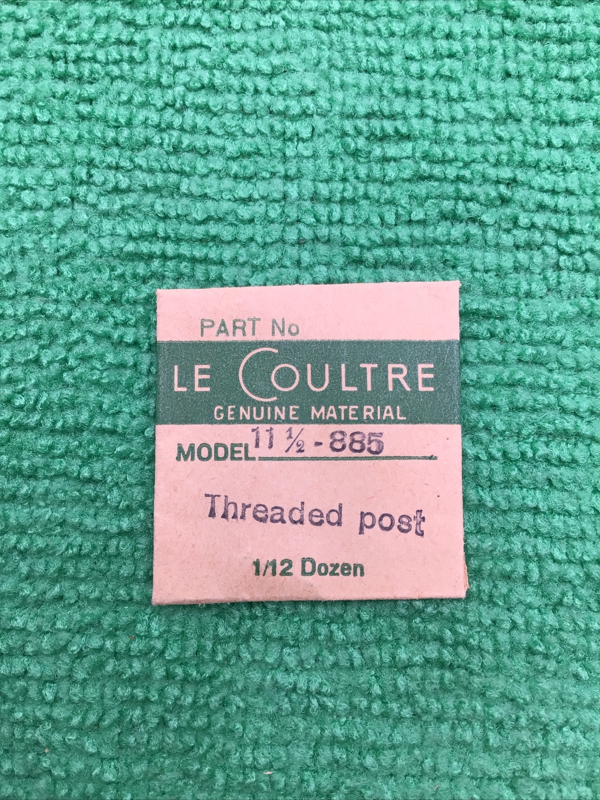 Jaeger LeCoultre Winding Stem Threaded Post Cal. 11 1/2 885 Part 963 32, NOS