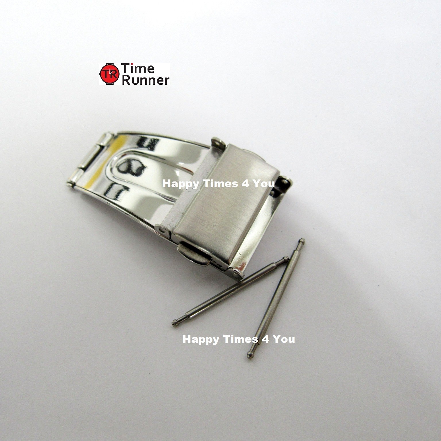 16.8mm Seiko Titanium Mens Watch Clasp Stainless Replacement
