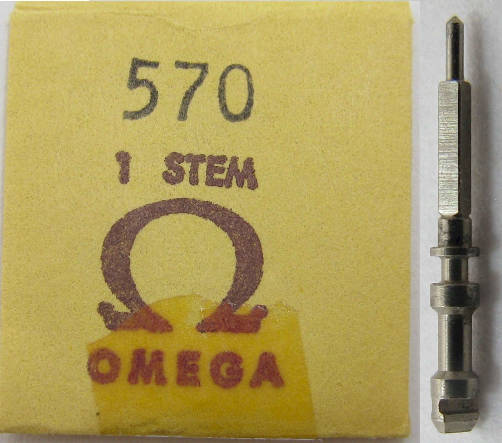 Omega 570 Watch part winding male split stem #404 * new old stock
