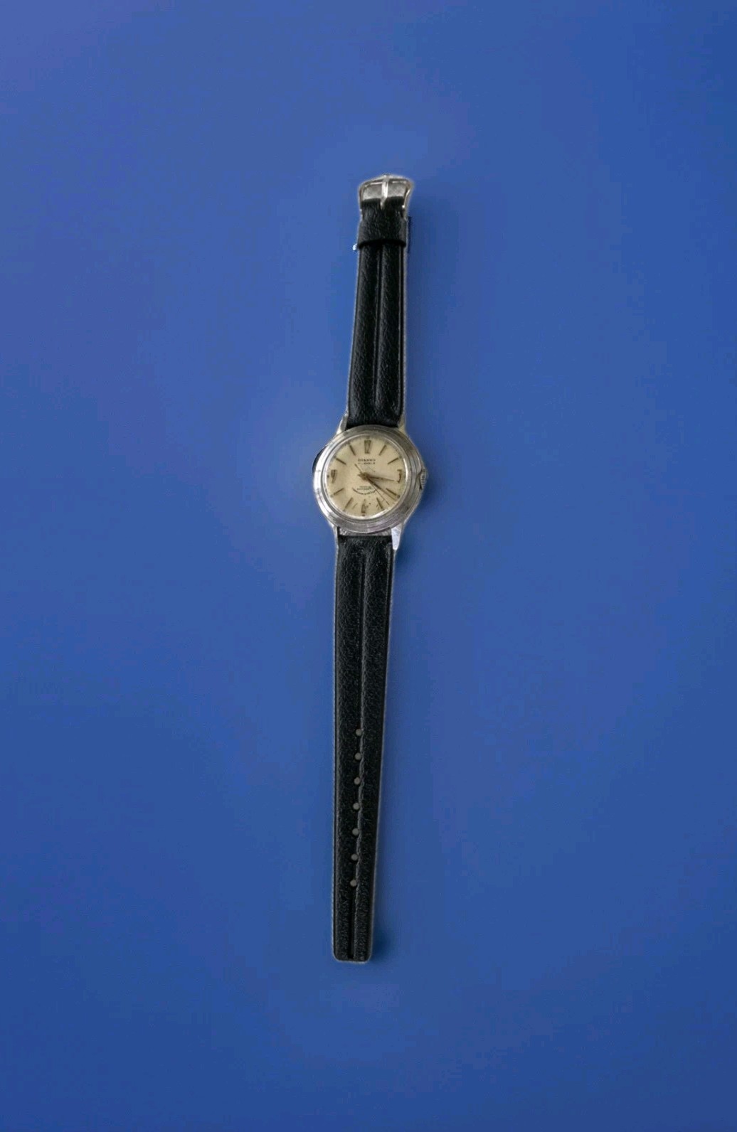 Vtg 1940/50’s Brenko Watch (Brenzikofer & Co.) 17j WW2? working VG New Vyl Band
