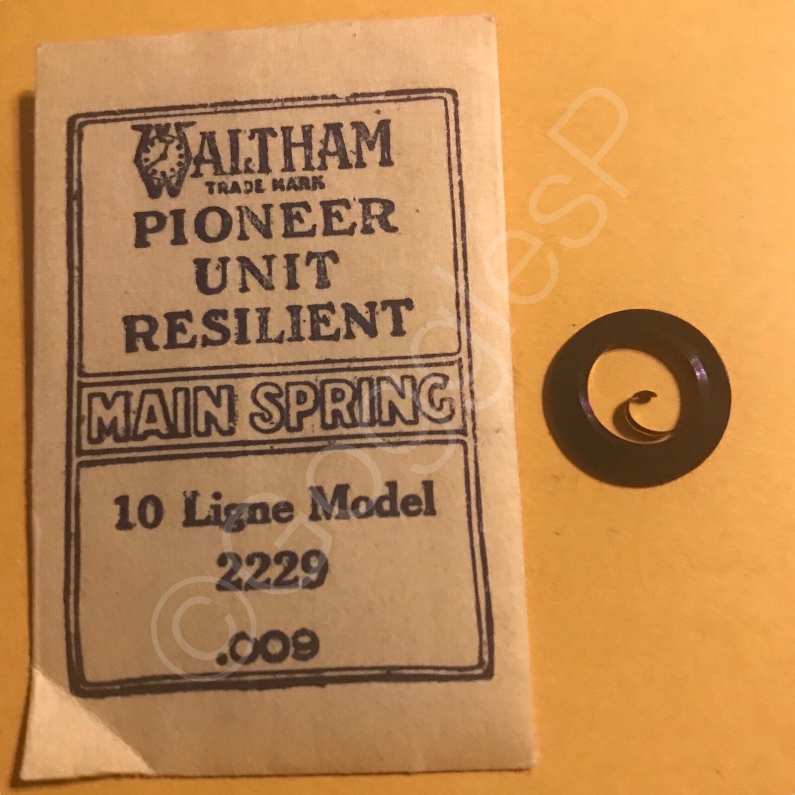 NOS Mainsprings for Waltham Watches 7-1/4L to 10L – Select A Style/Size