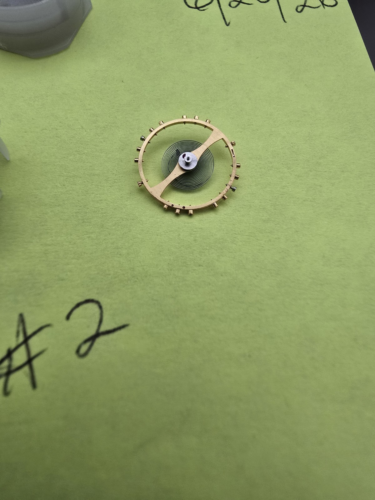 Rolex 1530 1520 1570 1556 8106 Balance Wheel Complete Blue Hairspring.