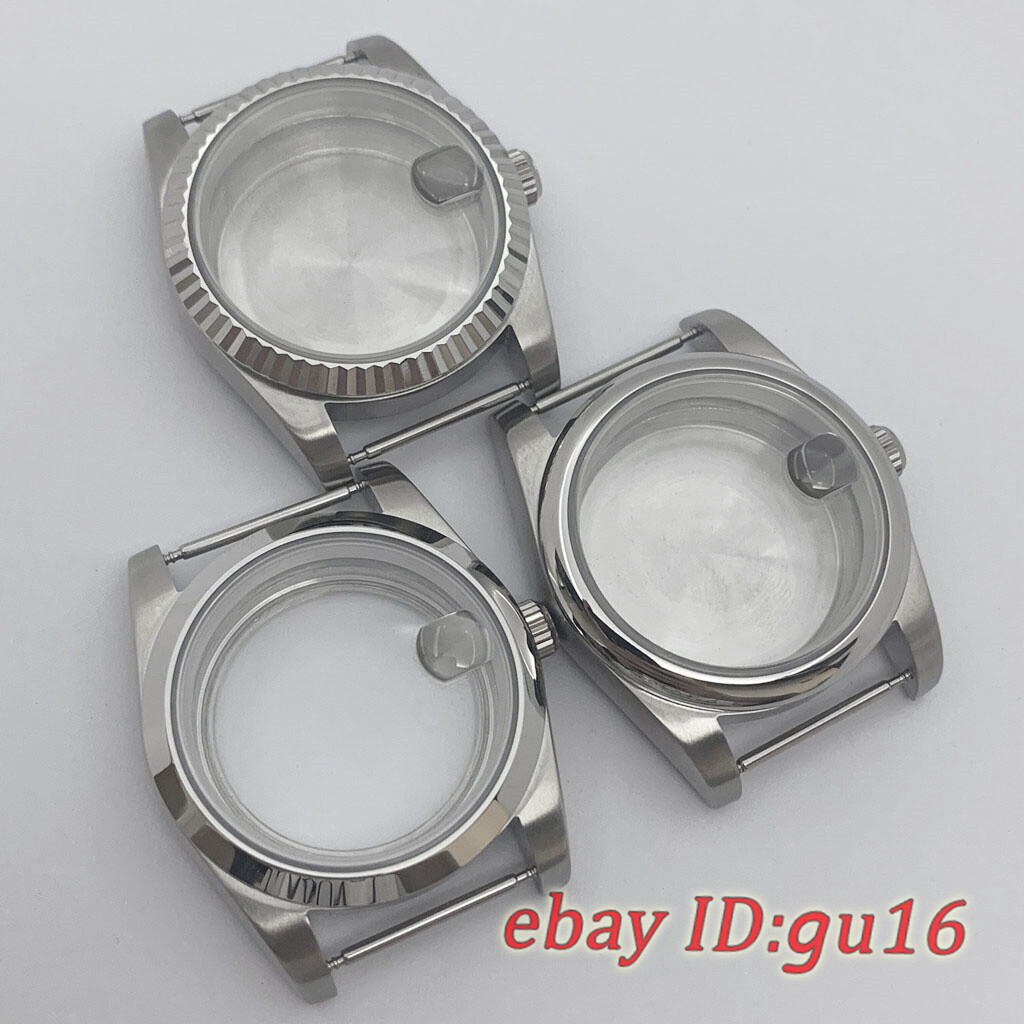 36mm/40mm Brushed watch case fit NH34 NH35 NH36 PT5000 ETA 2824/2836 Miyota 8215