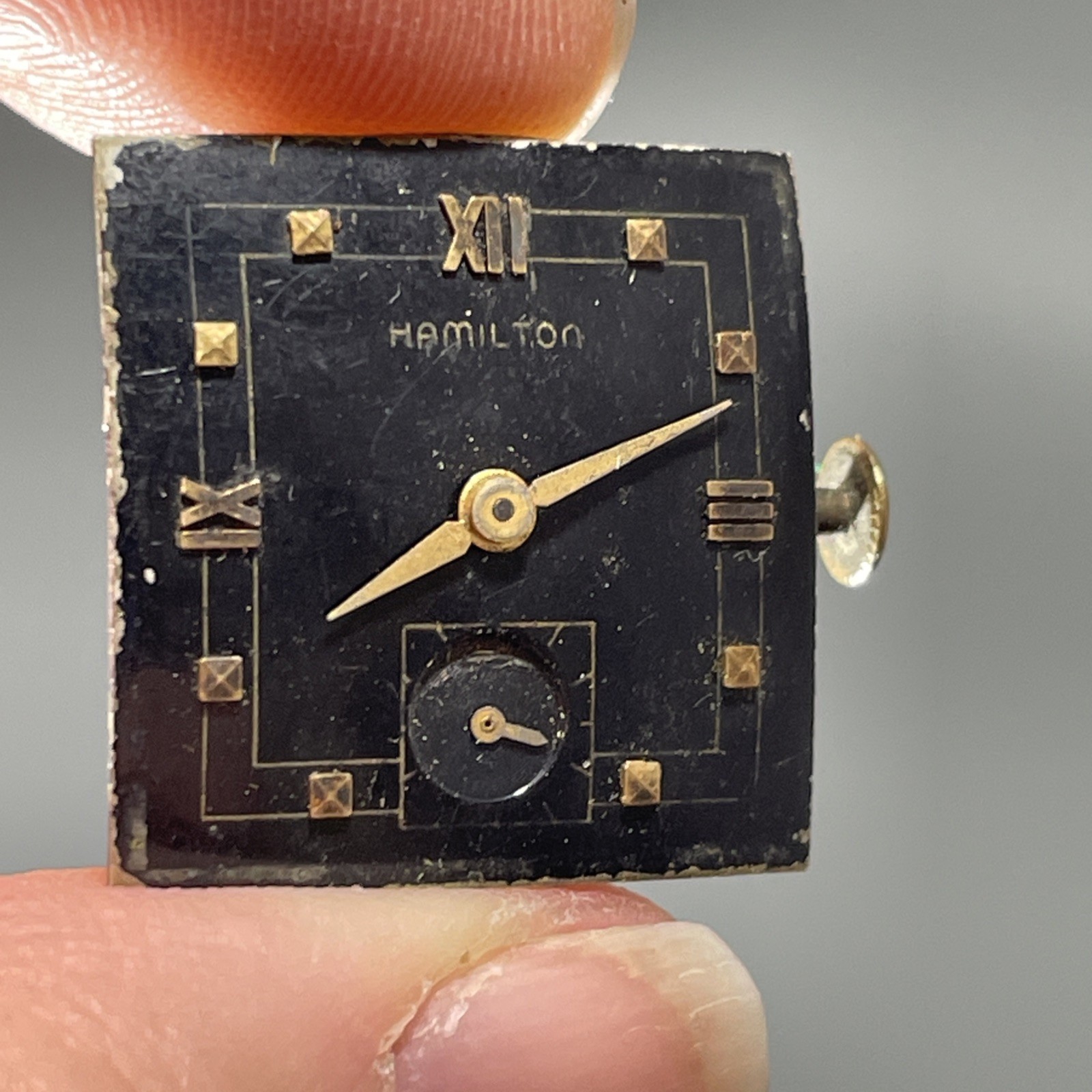 1952 Hamilton Watch Movement 752 17 Jewels Parts Repair
