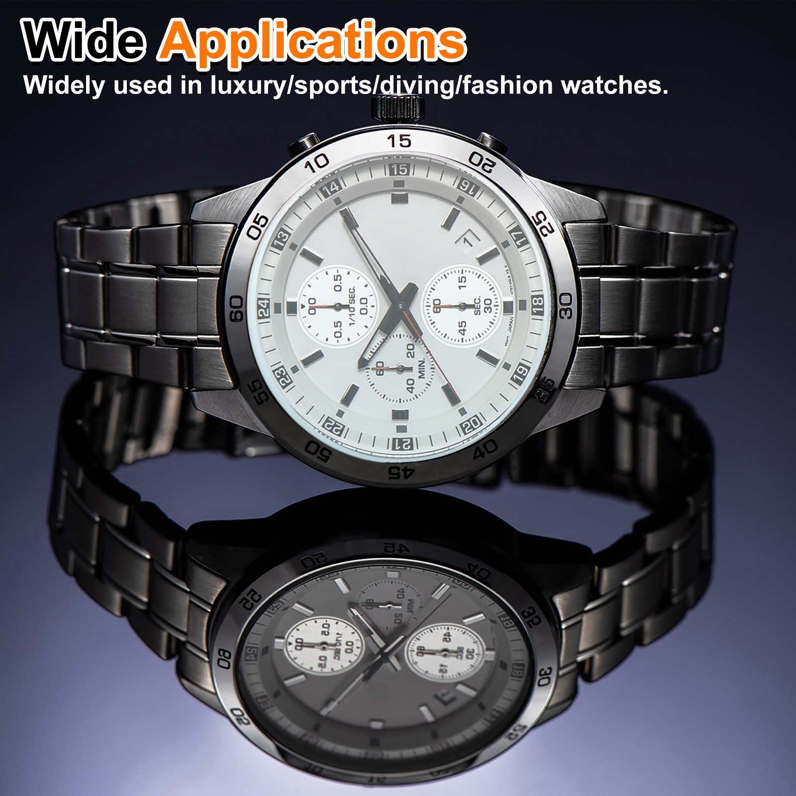 Watch Crystal Glass Lens 36mm Dia 1.2mm Thick Single Dome Round Sapphire