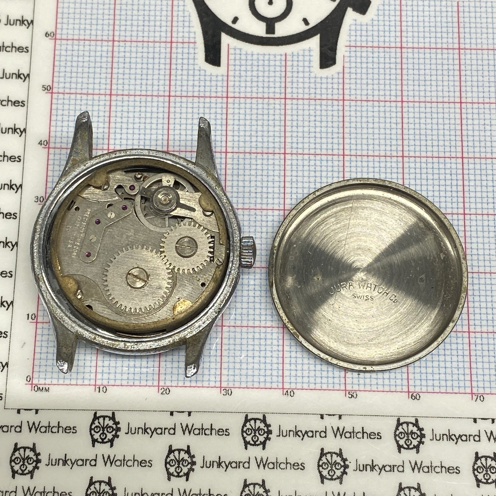 Vintage Jaro Watch Movement Repairs Parts USA Spares 17 Jewels Salvage