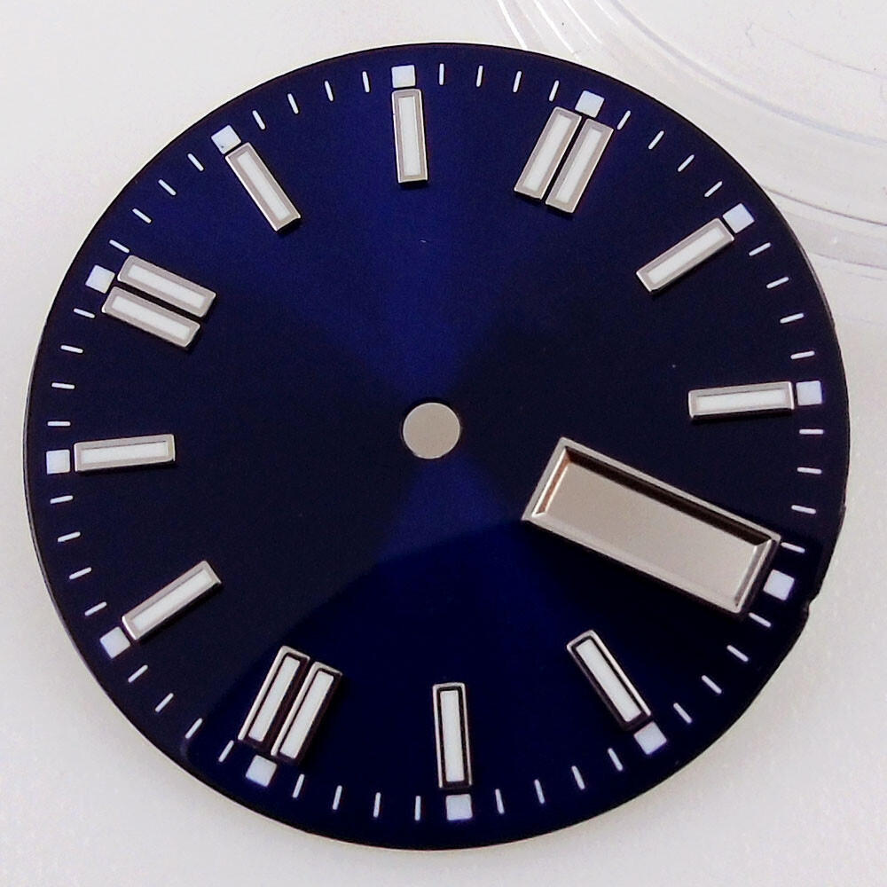 Fit NH36A Movement 29mm Watch Dial Face Accessories Date Week Black White Blue