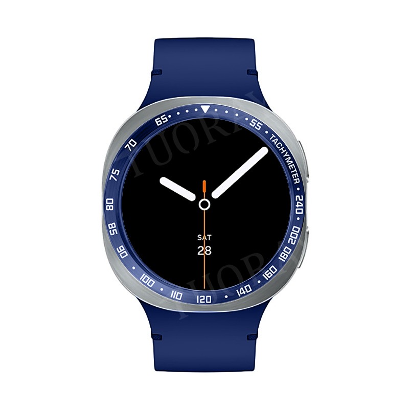 For Samsung Galaxy Watch 8/8Classic 46/44/40mm Bezel Ring Metal Watch Cover Case