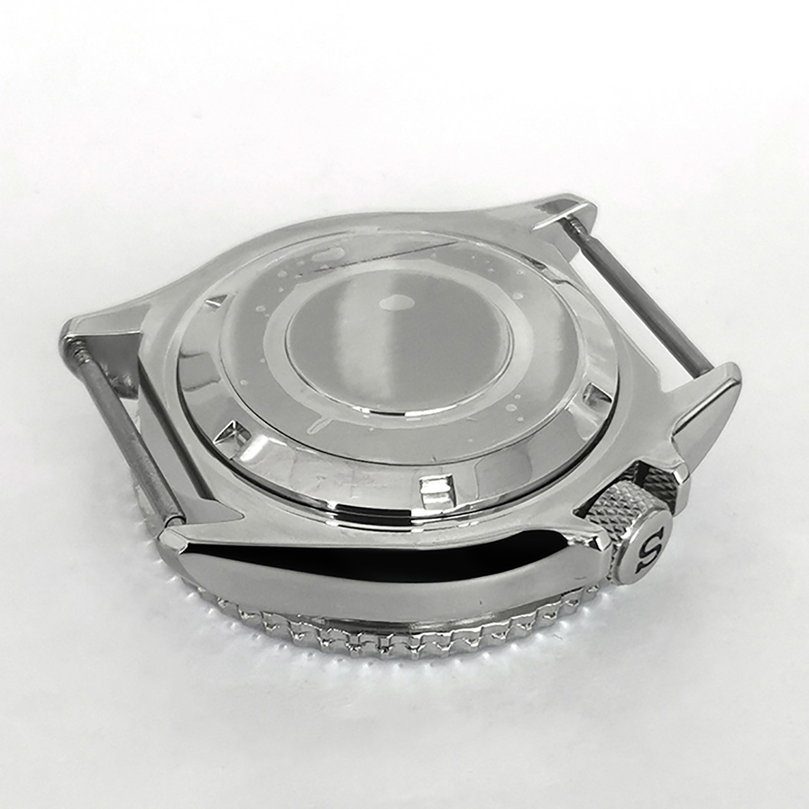For NH35/NH36/4R Movement 42MM Stainless Steel Mineral Mirror Watch Case SKX007