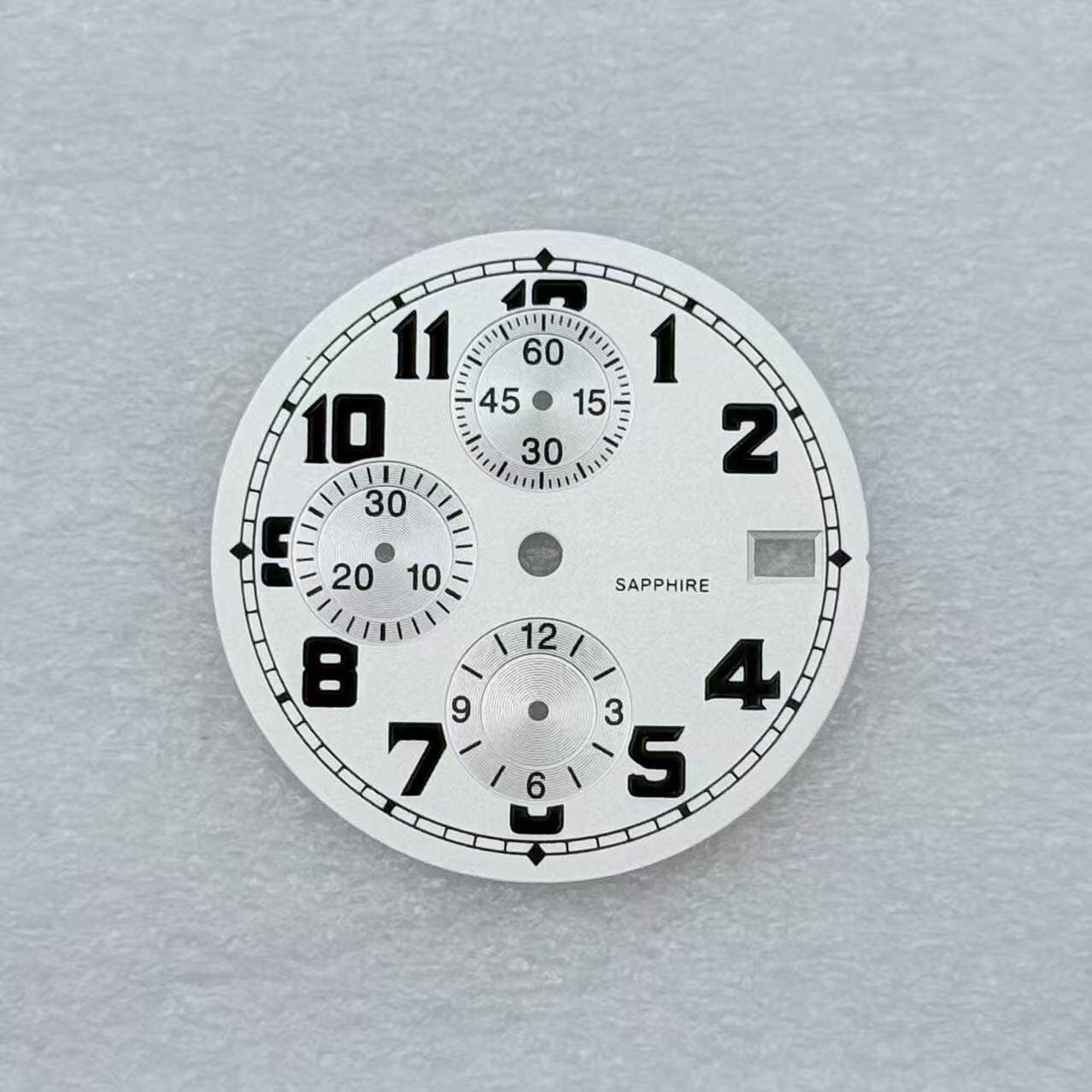 32mm Multifunctional Watch Dial No Luminous For VK67 Movement Watch Parts