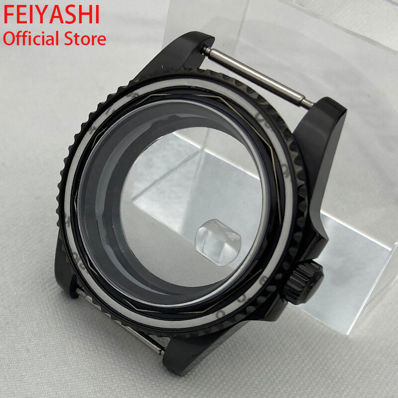 Silver 40mm Watch Case For NH35/36 Eta2824 8215 Movement Exhibition Bottom Cover