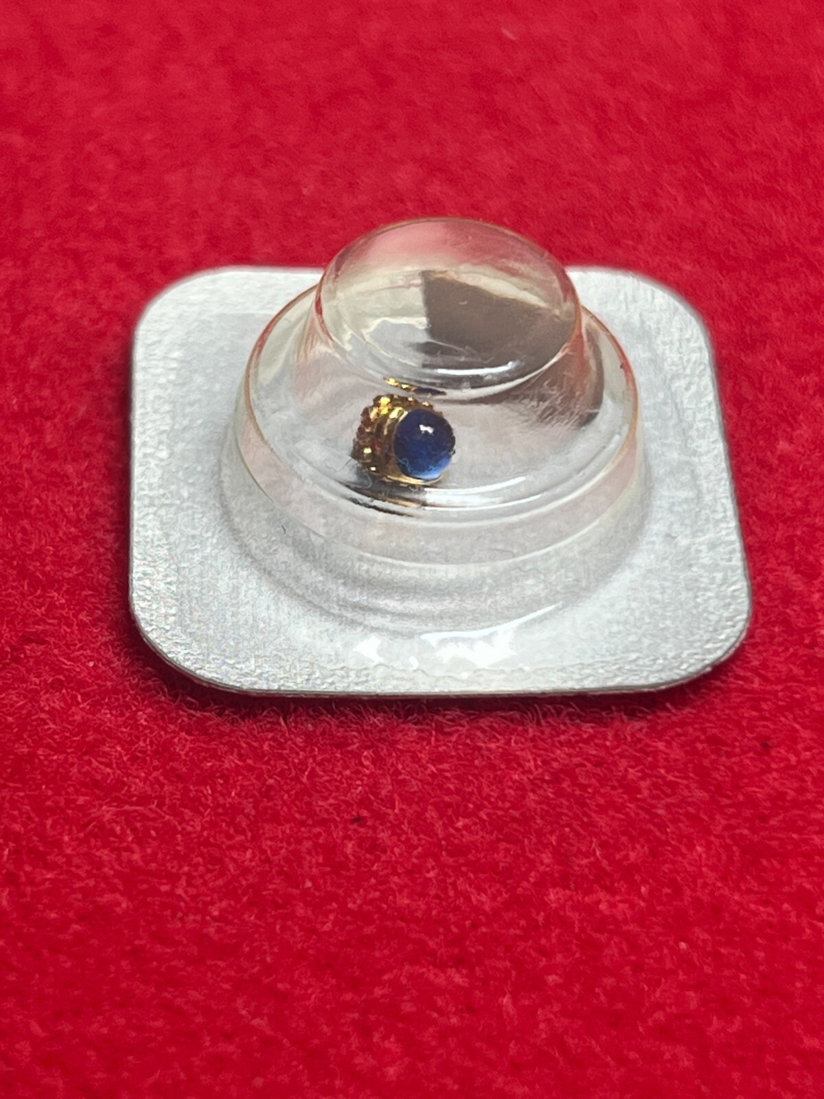 CARTIER Crown Must PM yellow gold 4.4mm Blue Spinell Blister