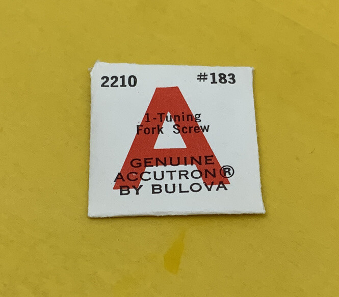 Bulova Accutron Genuine Watch Part #183 Tuning Fork Screw NOS