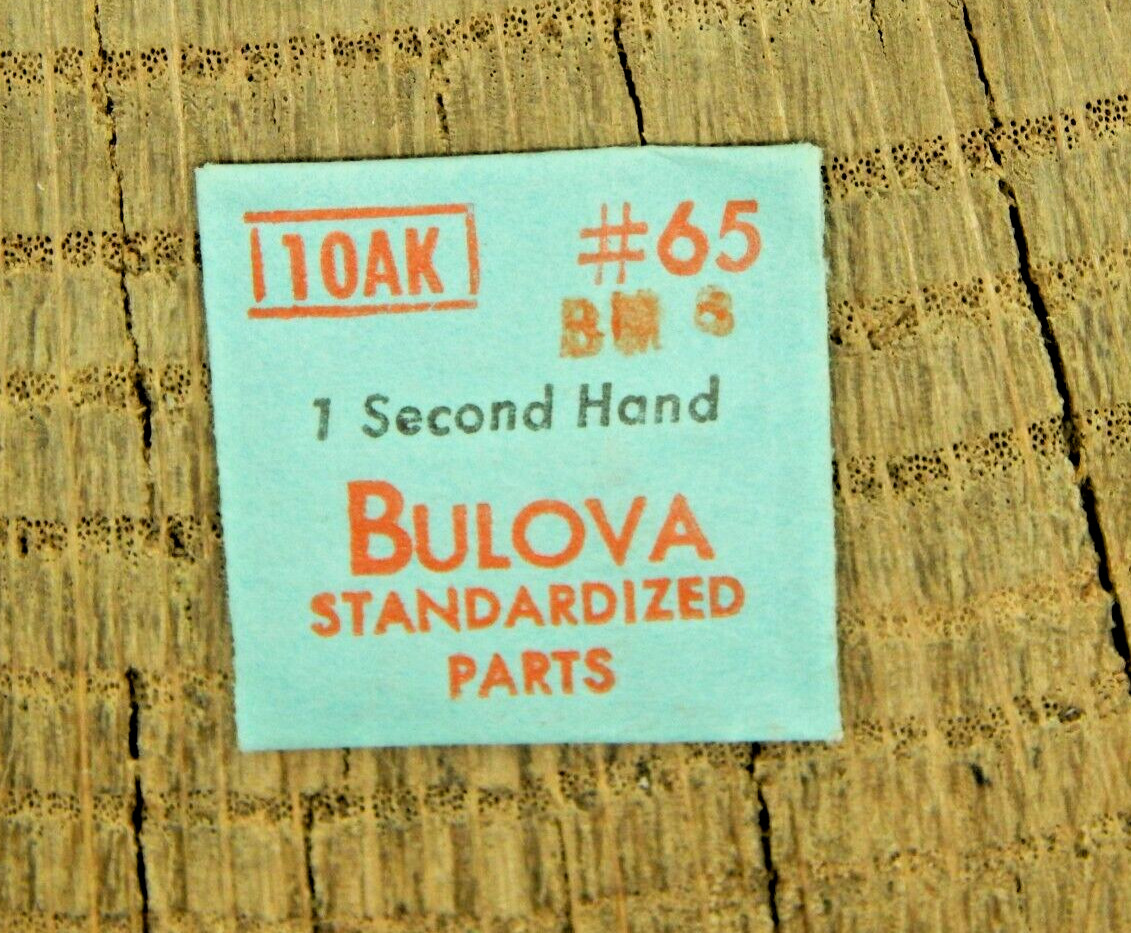 Genuine Bulova 10AK Blue Second Hand Watch Part 65 NEW OLD STOCK