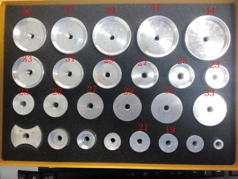 hot！ 25pcs aluminum alloy Moulds for Back Case Press tool Crystal presser rortd
