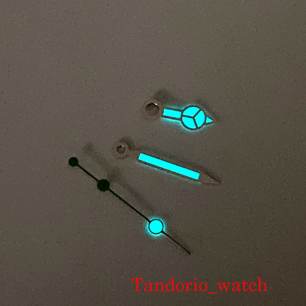 Watch Hands Fit NH35A NH36A 7s26 7s36 Automatic Movement Blue Lume Watch Parts