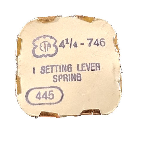 ETA 746 Setting Lever Spring watch part #445/171 fits- Benrus Y Hamilton 12