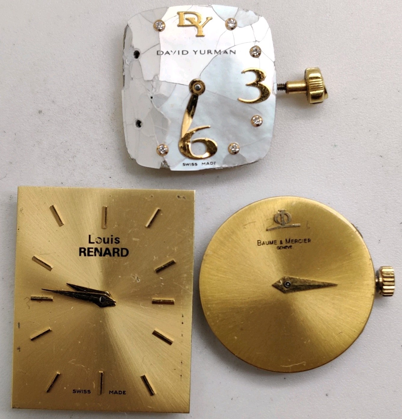 David Yurman Baume Mercier ETA 956.032 956.112 Swiss quartz movements For Repair