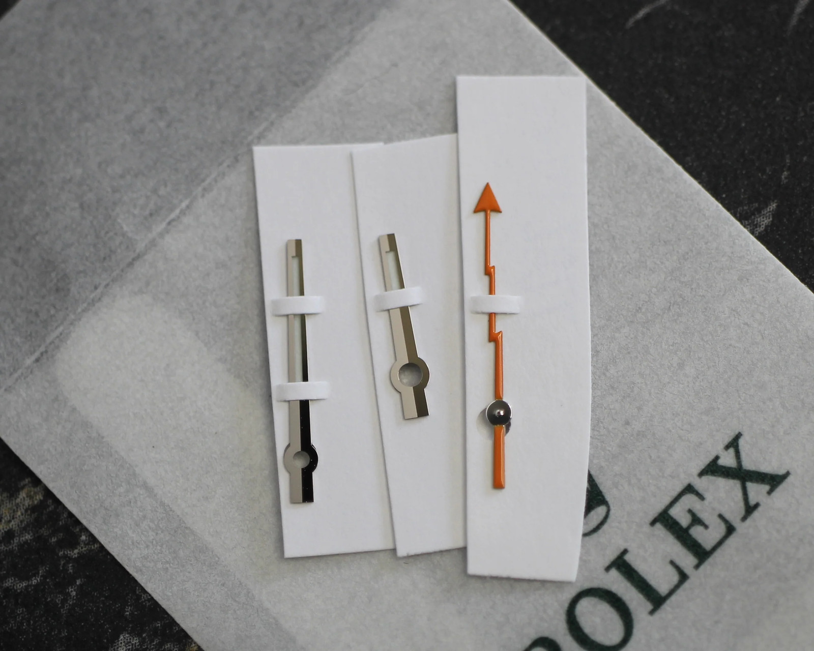 NEW Rolex 410-116400 Milgauss Lancet Set 116400GV Kit Luminova 3131