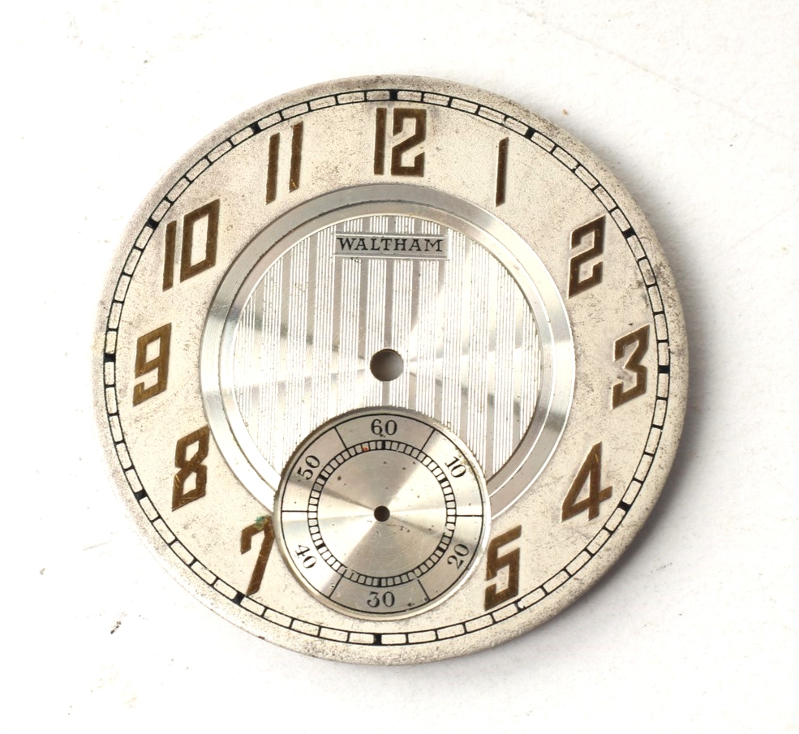 Waltham Pocket Watch Porcelain/Steel Dials-AA-107