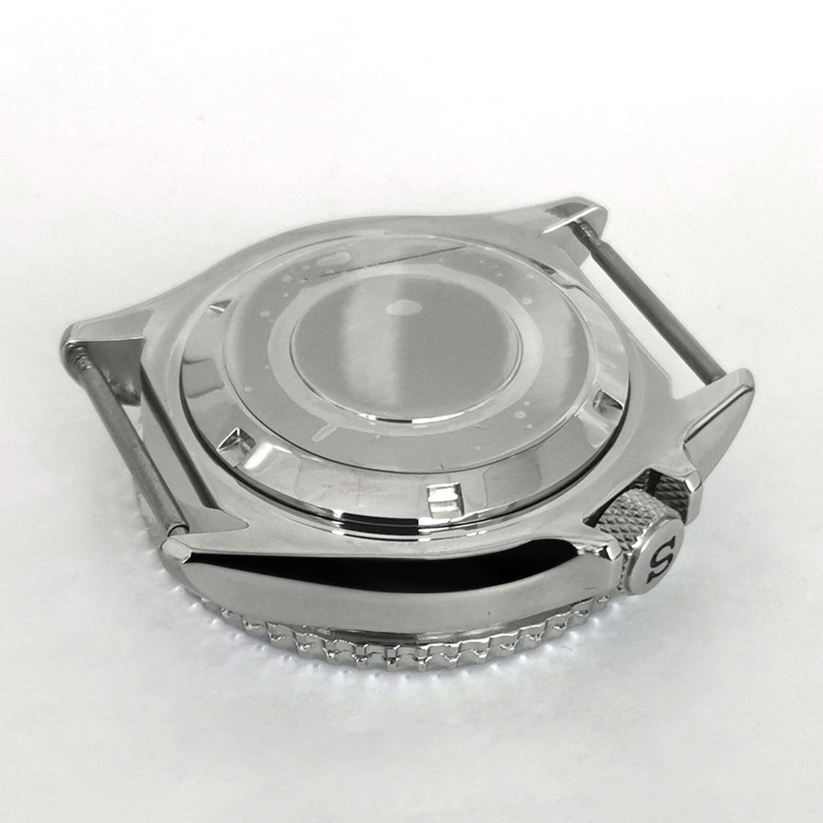 42MM Watch Case White Inner Ring Bezel Case for NH35/NH36/4R Watch Movement Part