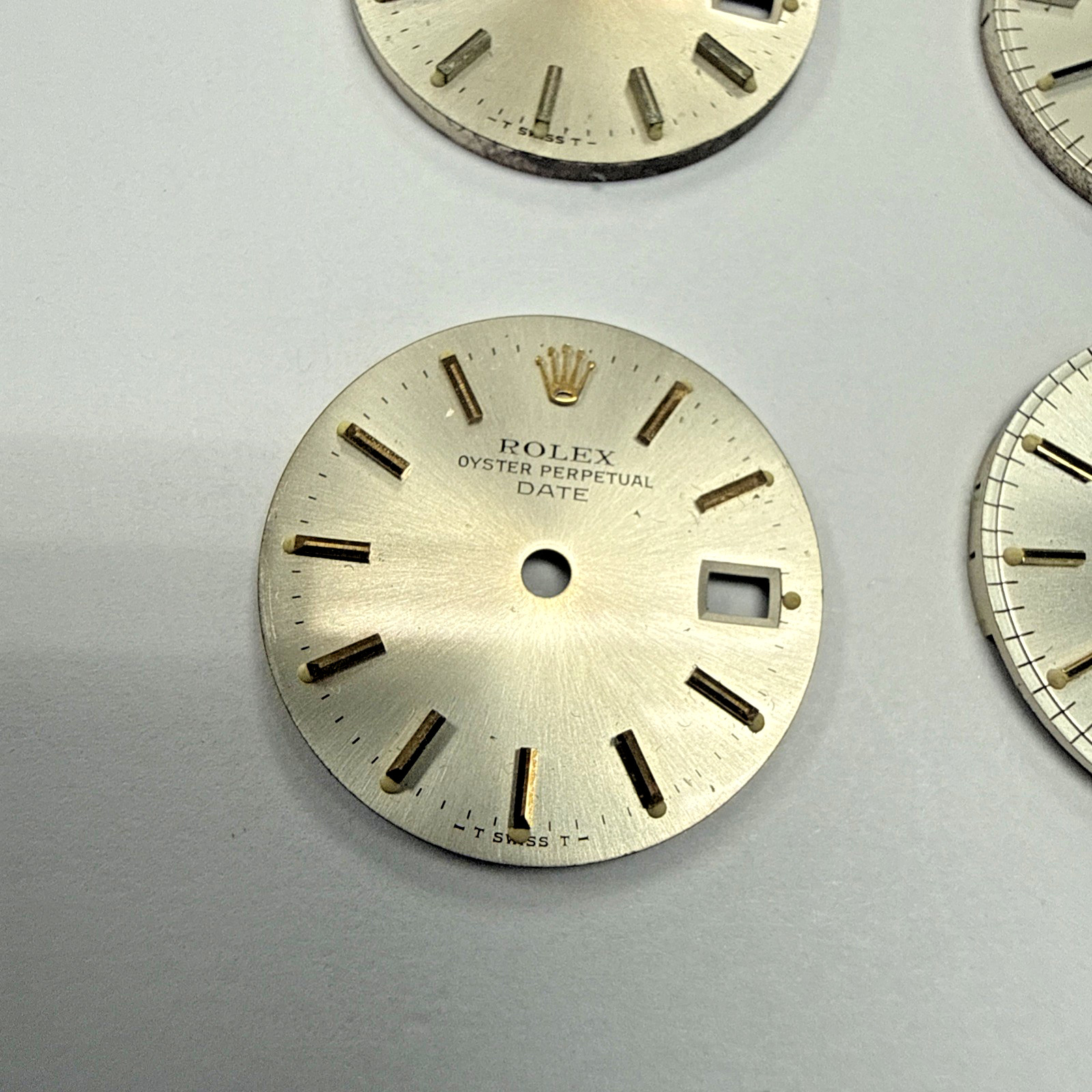 4 Rolex Date Silver Stick Dial’s For 26mm Watches Model 6917 6916 69178 e12192