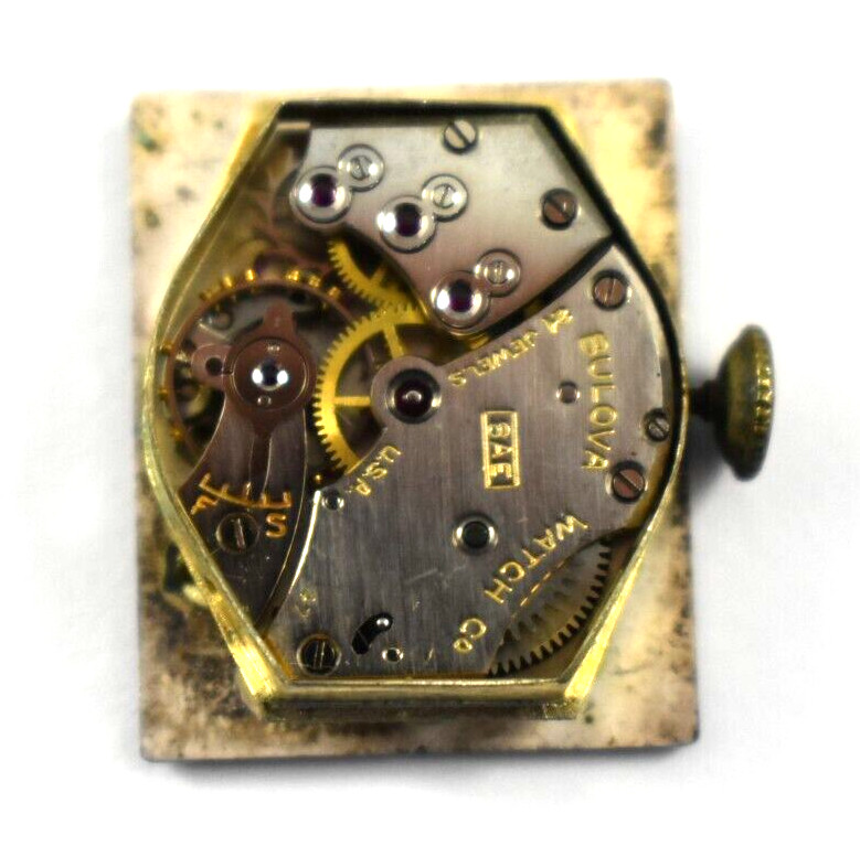 Vintage Bulova Manual Wind 21J 8AE Wrist Watch Movement lot.t