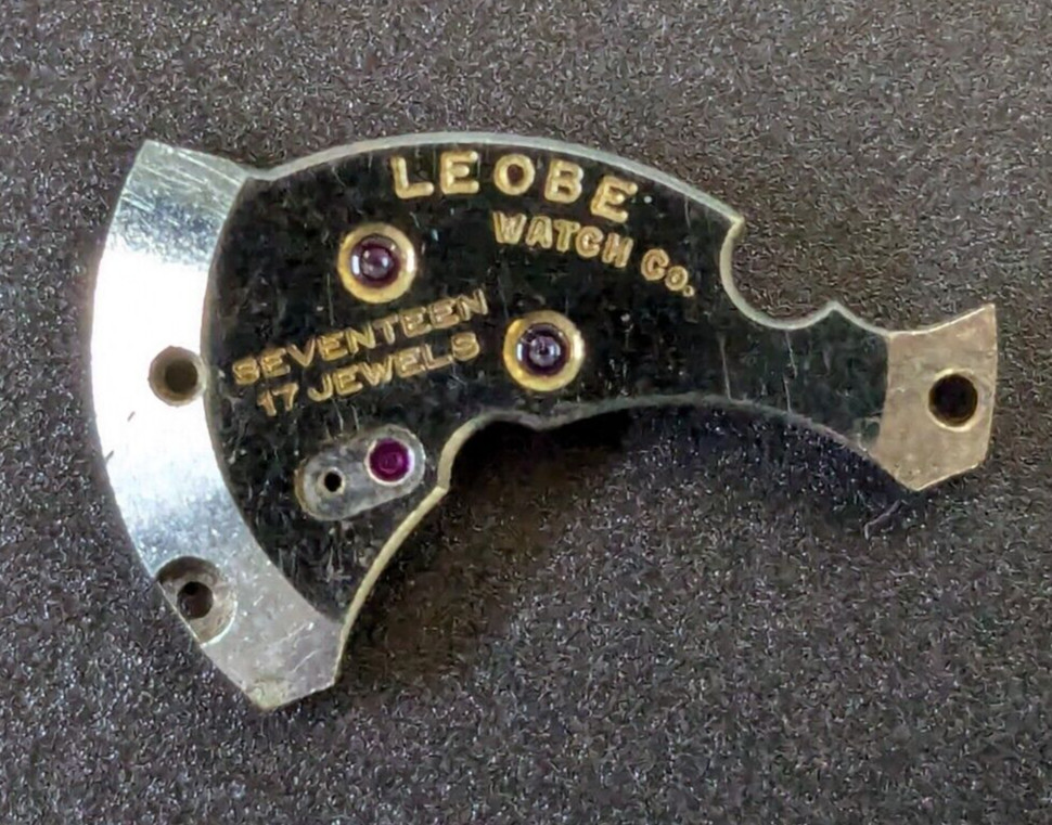 LEOBE Watch Co. 17 Jewel Watch Movement Train Bridge