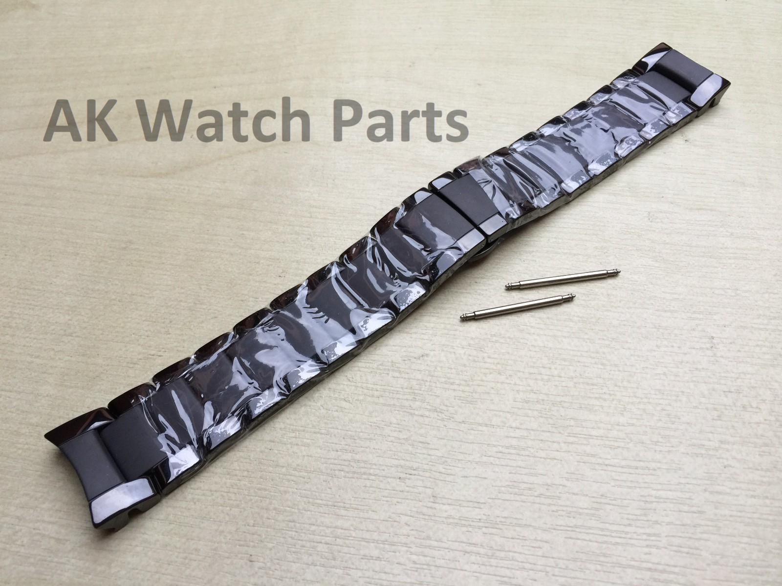 Two-Tone Ceramic Strap Fits Emporio Armani AR1451/AR1474 Band/Bracelet/Link